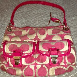 Pink coach bag